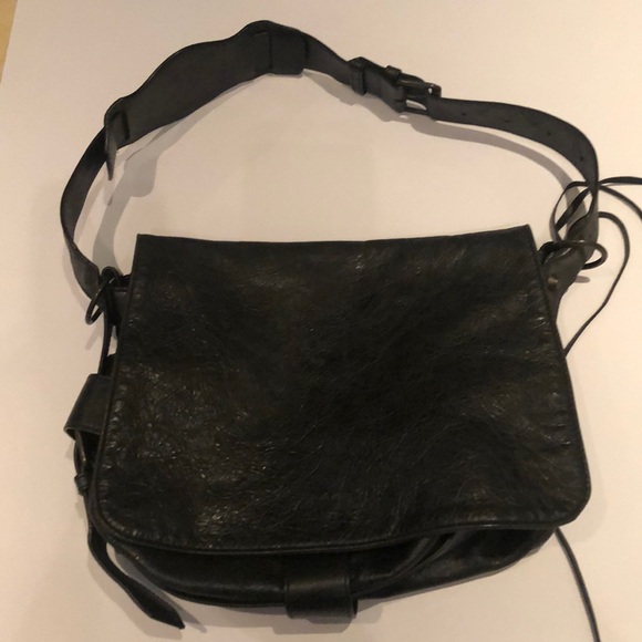 Black Balenciaga leather purse